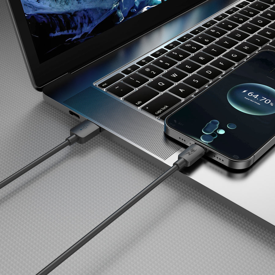 AmpNergy PowerLines USB-A to USB-C Cable - 6FT - Black - ACBCAMO09BK18-7.jpg