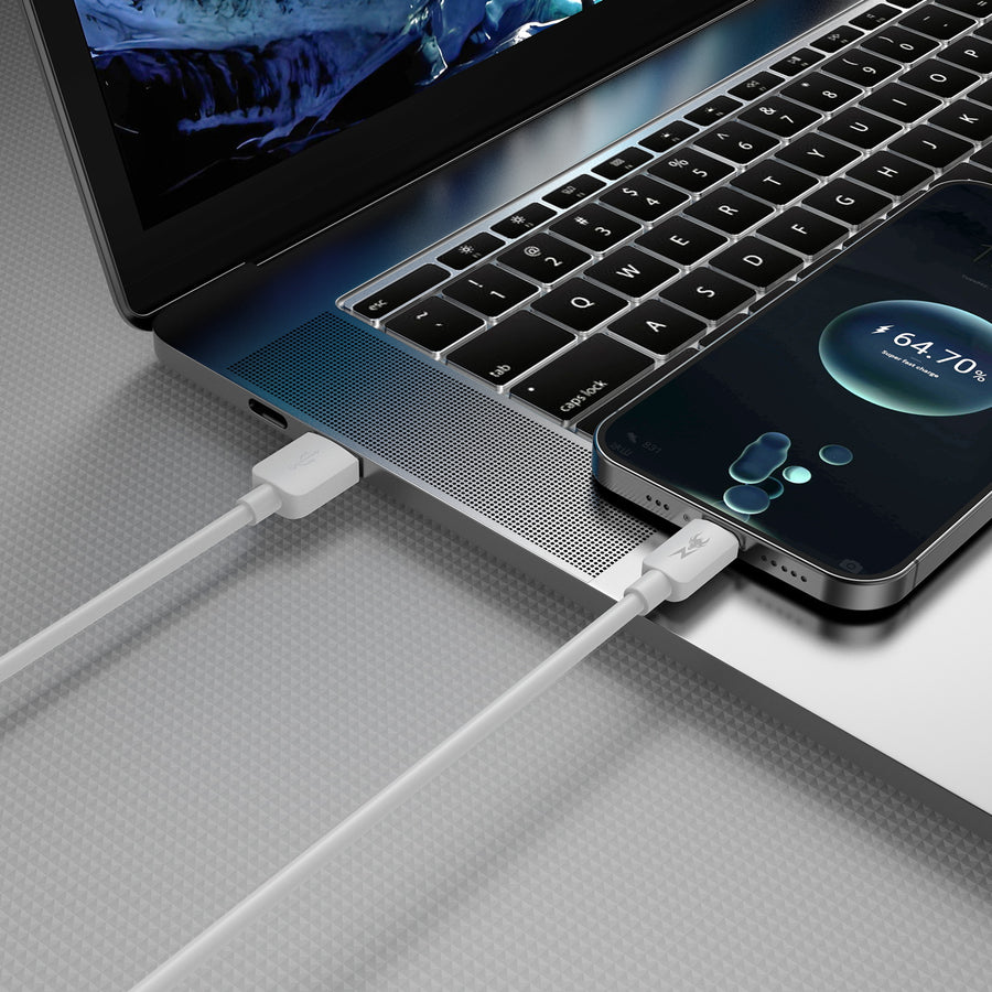 AmpNergy PowerLines USB-A to USB-C Cable - 6FT - White - ACBCAMO09PW18-7.jpg