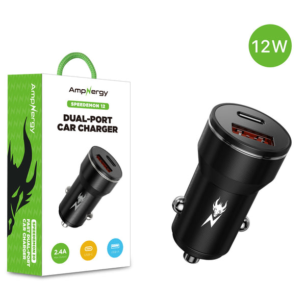 AmpNergy Speedemon 12W Fast Dual-Port Car Charger - Black - ACGCARC12BK-1.jpg