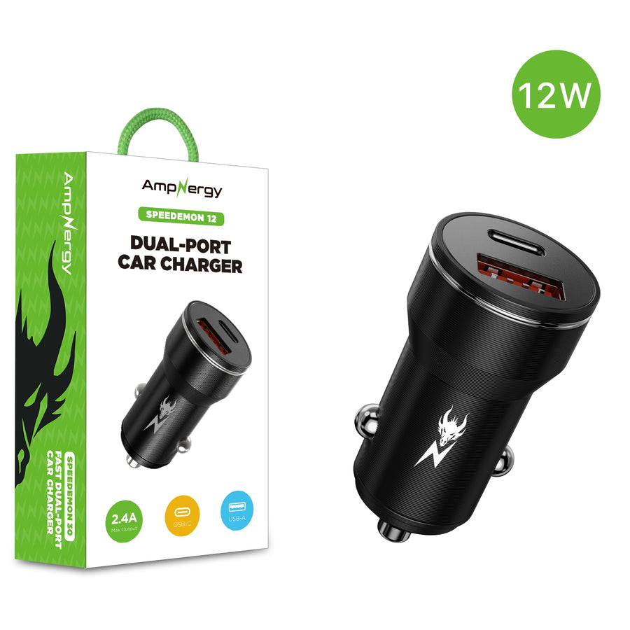 AmpNergy Speedemon 12W Fast Dual-Port Car Charger - Black - ACGCARC12BK-1.jpg