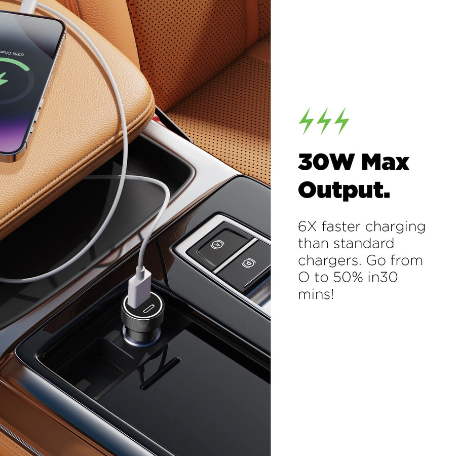 AmpNergy Speedemon 30W Fast Dual-Port Car Charger - Black - ACGCARC13B-4.jpg