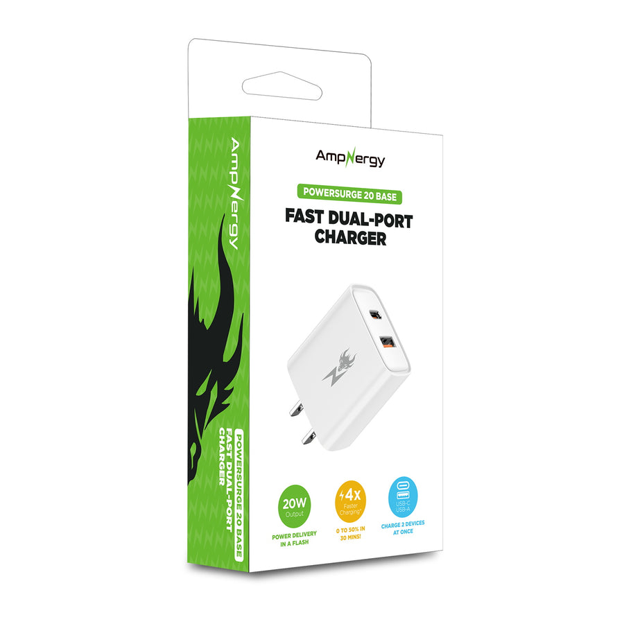 AmpNergy PowerSurge 20W Fast Dual-Port Charger - White - ACGTRAC29PW-10.jpg