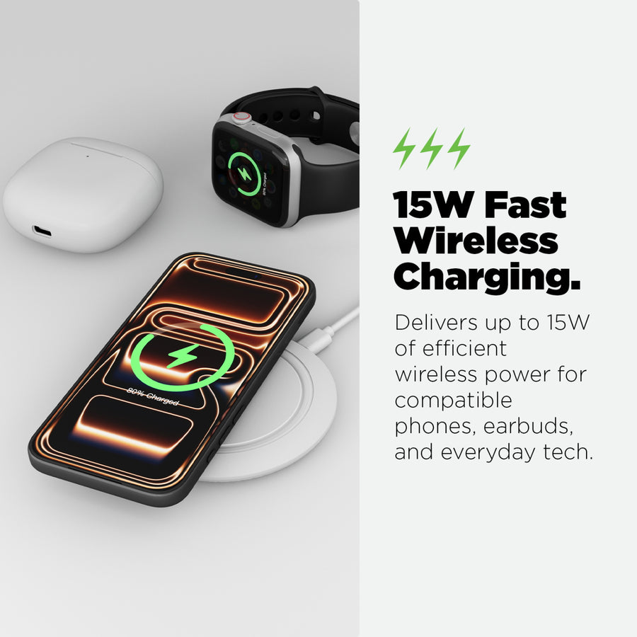 AmpNergy PowerFlow Wireless Charging Pad (15W) - White - ACGWIRC10PW-2.JPG