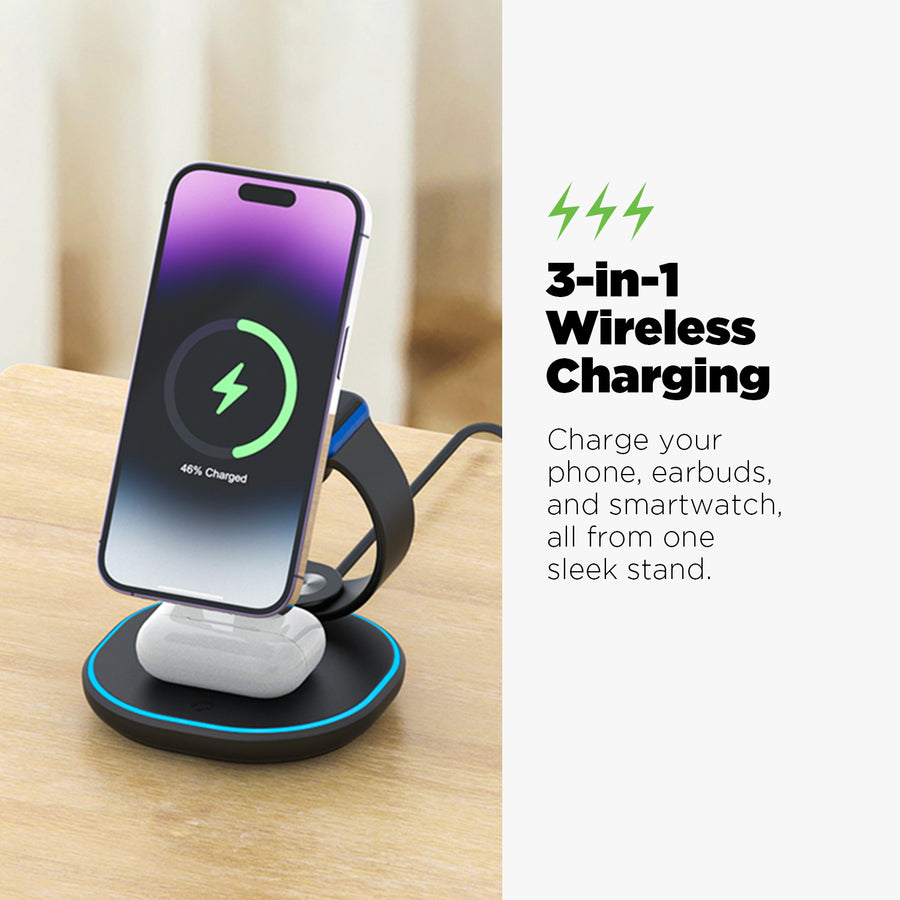 AmpNergy MagStance 3-in-1 Wireless Charging Stand - Black - ACGWIRC18BK-5.jpg