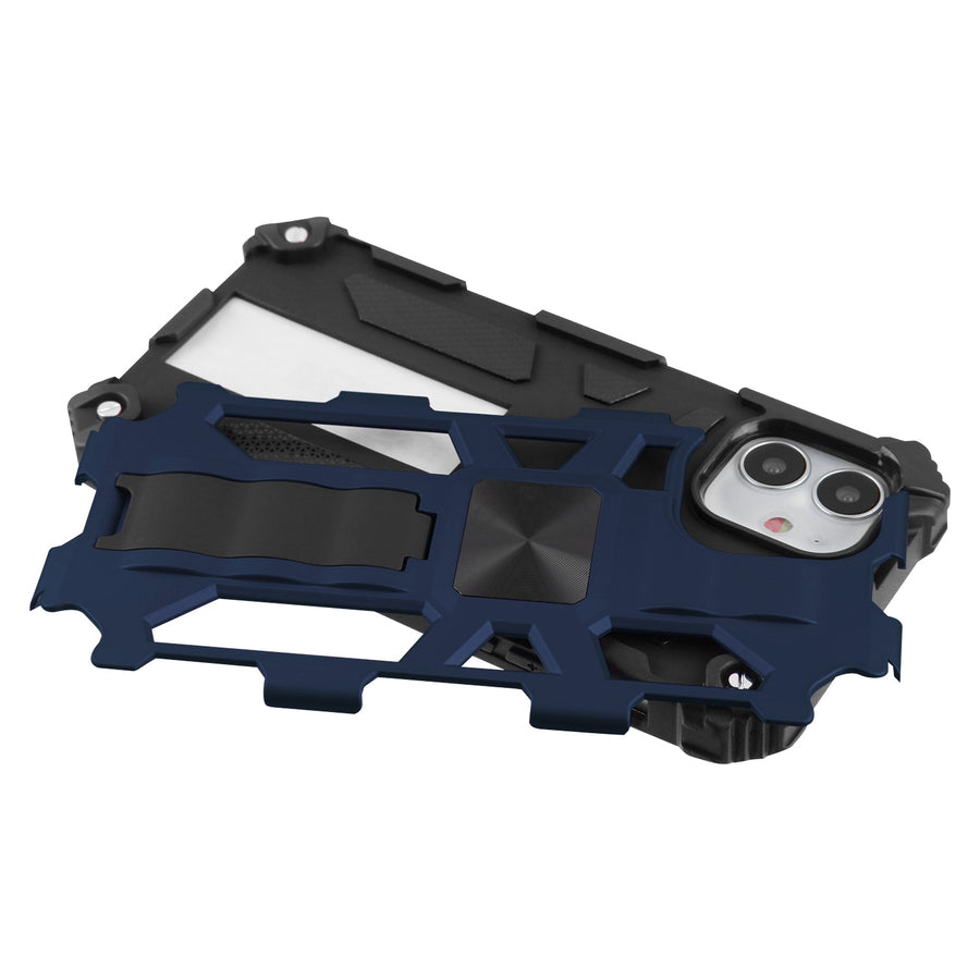 Asmyna Sturdy Hybrid Protector Cover (with Stand) for Apple iPhone 12 mini - Ink Blue / Black - AIP12CSFSSS002-7.jpg