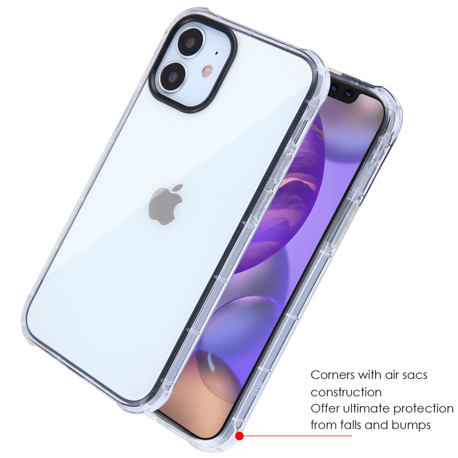 Asmyna Corner Guard Candy Skin Cover for Apple iPhone 12 mini - Transparent Clear - AIP12CSTPUS831-3.jpg