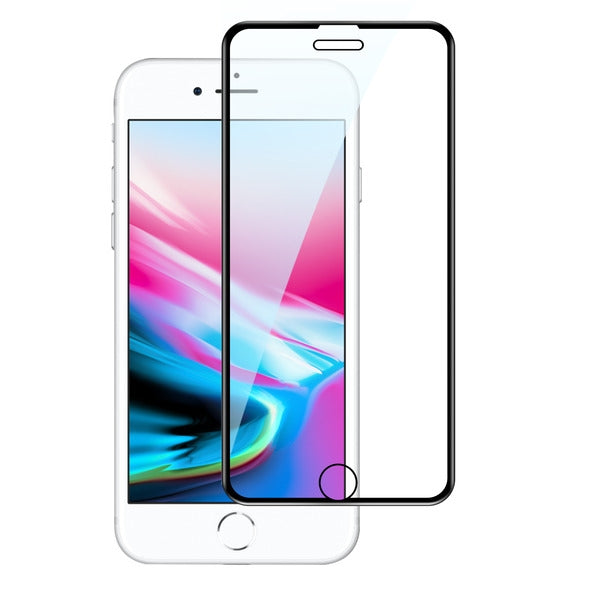 Asmyna Full Coverage Tempered Glass Screen Protector for Apple iPhone 8/7/iPhone SE (2022) / SE (2020) - Black - AIPHONE8LCDSCPR85A-2.jpg