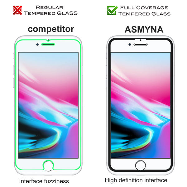 Asmyna Full Coverage Tempered Glass Screen Protector for Apple iPhone 8/7/iPhone SE (2022) / SE (2020) - Black - AIPHONE8LCDSCPR85A-6.jpg