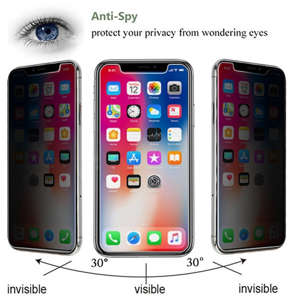 MyBat Privacy Tempered Glass Screen Protector (2.5D) for Apple iPhone XS/X / 11 Pro - Transparent Smoke - AIPHONEXLCDSCPR67-3.jpg