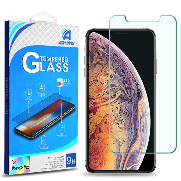 Asmyna Tempered Glass Screen Protector (2.5D) for Apple iPhone XS Max / 11 Pro Max - Clear - AIPXSMAXLCDSCPR81-1.jpg