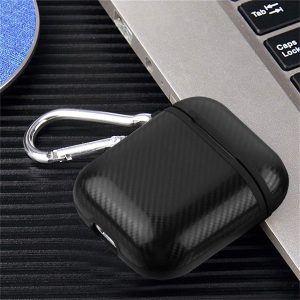MyBat Carbon Fiber Protective Case for Apple AirPods with Wireless Charging Case - Black - AIRPODSCASK031-5.jpg