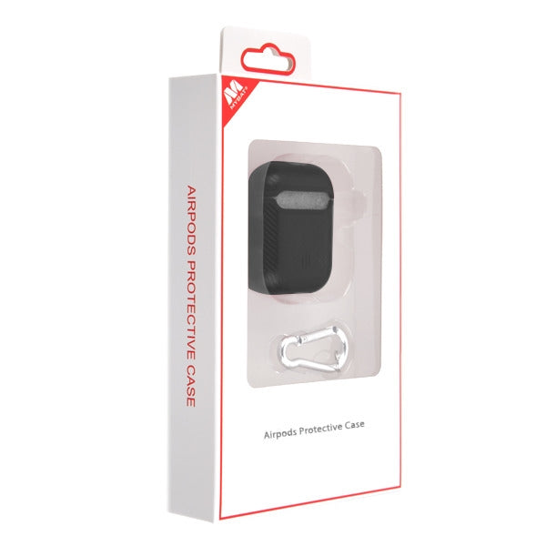MyBat Carbon Fiber Protective Case for Apple AirPods with Wireless Charging Case - Black - AIRPODSCASK031-6.jpg
