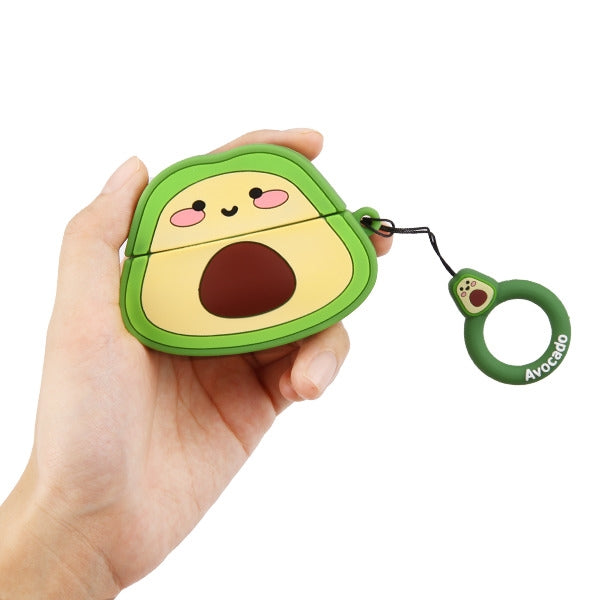 MyBat 3D Cartoon Silicone Case for Apple AirPods Pro with Wireless Charging Case - Avocado - AIRPODSPCASK112-5.jpg
