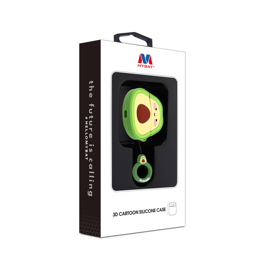 MyBat 3D Cartoon Silicone Case for Apple AirPods Pro with Wireless Charging Case - Avocado - AIRPODSPCASK112-6.jpg