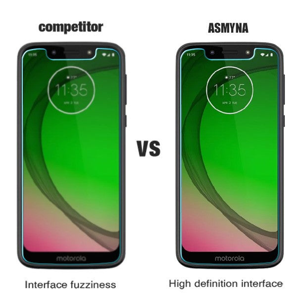 Asmyna Tempered Glass Screen Protector (2.5D) for Motorola Moto G7 Play Alcatel T-Mobile Revvlry - Clear - AMOTG7PLAYLCDSCPR81-5.jpg