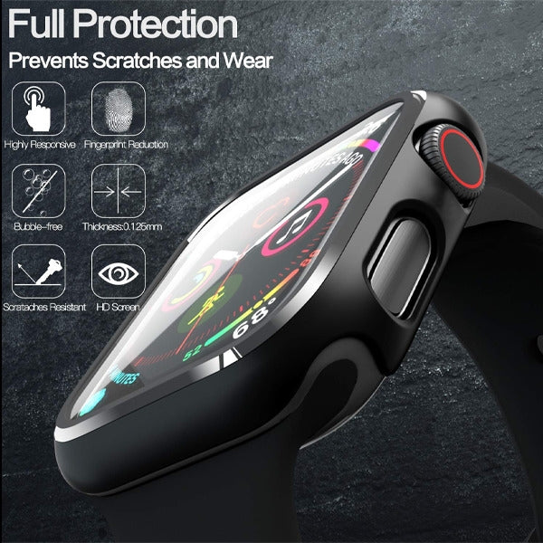 MyBat Fusion Protector Cover (with Tempered Glass Screen Protector) for Apple Watch Series 4 44mm/Watch SE 3 44mm / Watch SE (2022) 44mm - Black - APLWCH44HPCFSSO681-5.jpg