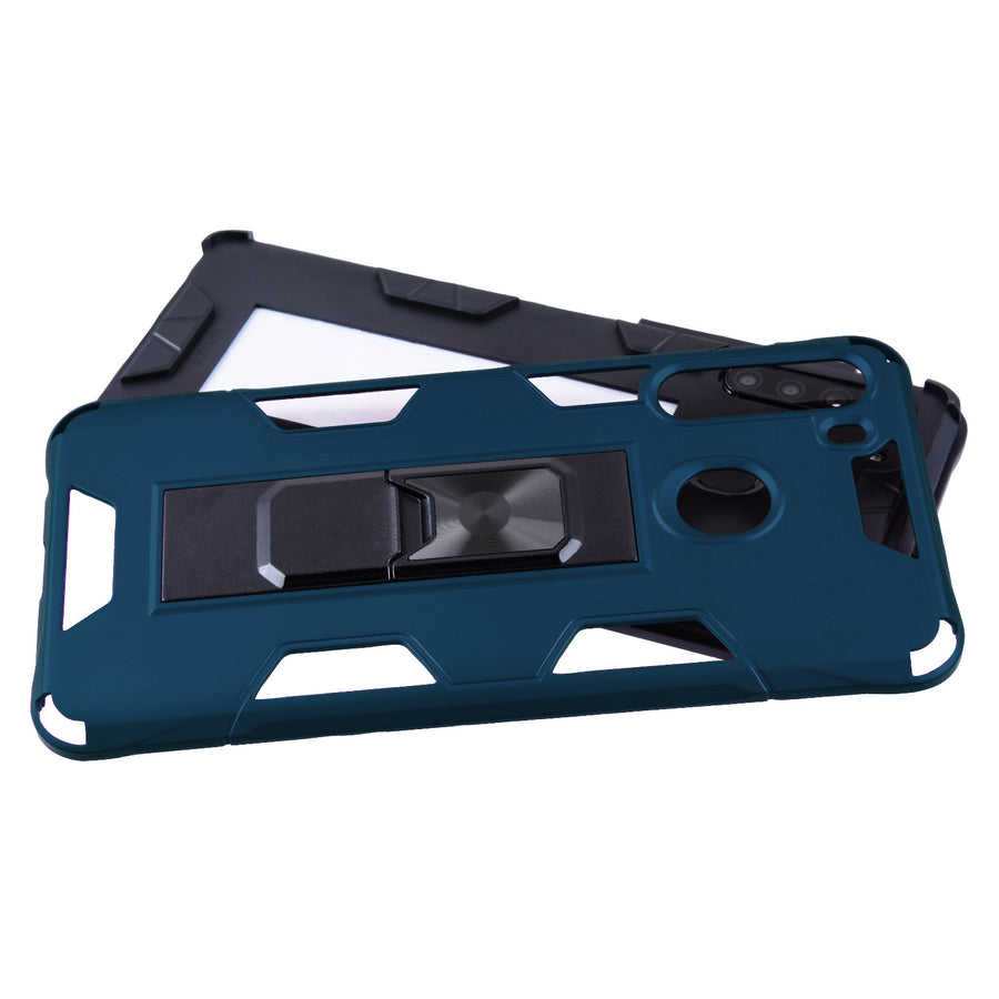 Asmyna Hybrid Case (with Stand) for Samsung Galaxy A21 - Ink Blue / Black - ASA21CSSASS793-4.jpg