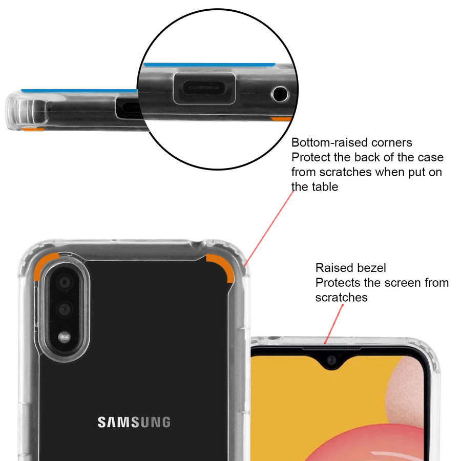 Asmyna Sturdy Gummy Cover for Samsung Galaxy A01 - Highly Transparent Clear / Transparent Clear - ASAMA01CASKGM0141-7.jpg