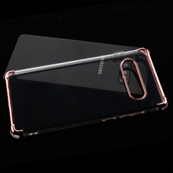 Asmyna Klarion Candy Skin Cover for Samsung Galaxy S10 - Electroplating Rose Gold / Transparent Clear - ASAMS10CASKCAACH003WP-6.jpg