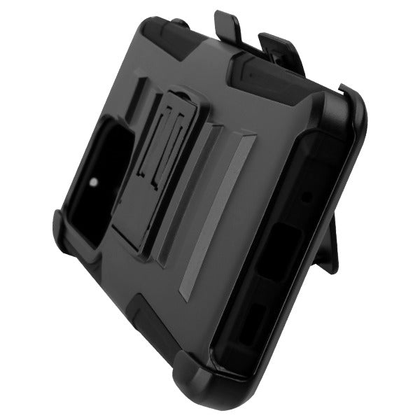 Asmyna Advanced Armor Stand Protector Cover Combo (with Black Holster) for Samsung Galaxy S20 Ultra (6.9) - Black / Black - ASAMS20UHPCSAASCMB221-5.jpg