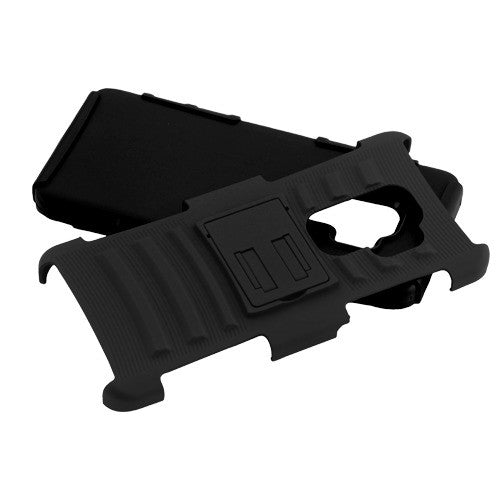 Asmyna Advanced Armor Stand Protector Cover Combo (with Black Holster) for Samsung Galaxy S9 Plus - Black / Black - ASAMS9PLUSHPCSAASCMB201NP-2.jpg