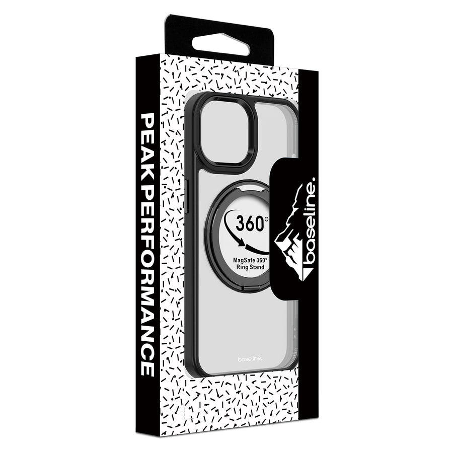 baseline RingRound 360° Kickstand Case w/ MagSafe for Apple iPhone 17e / 16e / 14 / 13 - Black - BIP13CSFGMS331-10.jpg