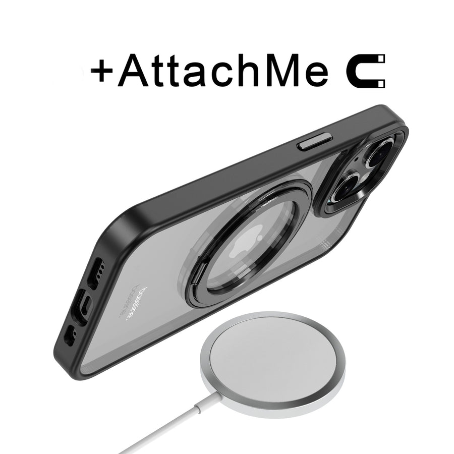 baseline RingRound 360° Kickstand Case w/ MagSafe for Apple iPhone 17e / 16e / 14 / 13 - Black - BIP13CSFGMS331-6.jpg