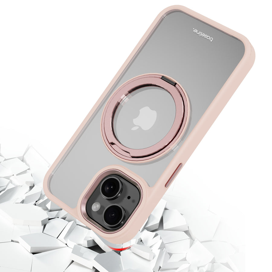 baseline RingRound 360° Kickstand Case w/ MagSafe for Apple iPhone 17e / 16e / 14 / 13 - Pink - BIP13CSFGMS333-5.jpg