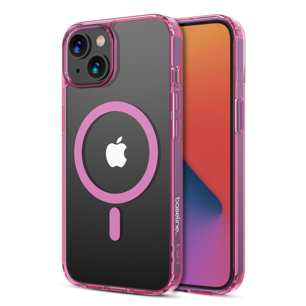 baseline Clear Series MagSafe Case for Apple iPhone 17e / 16e / 14 / 13 - Pink - BIP13CSFSST222-2.jpg