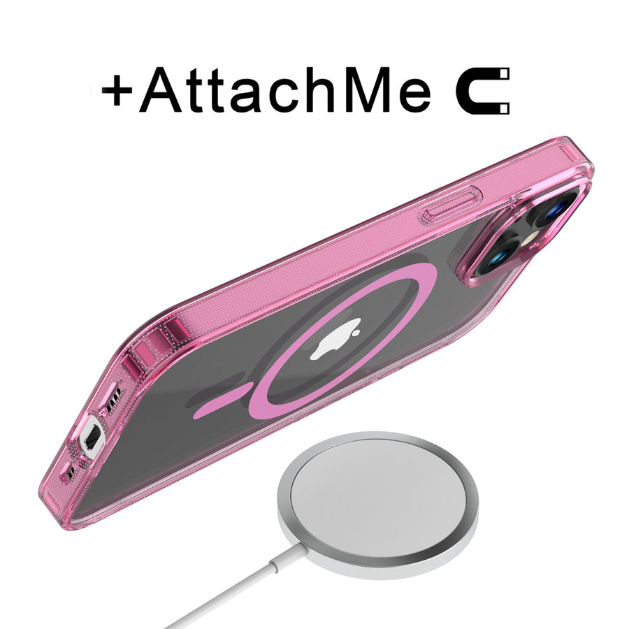 baseline Clear Series MagSafe Case for Apple iPhone 17e / 16e / 14 / 13 - Pink - BIP13CSFSST222-7.jpg