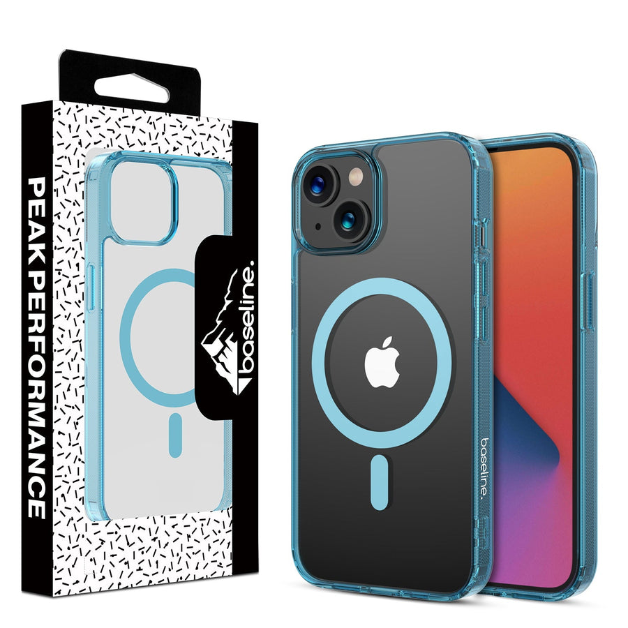 baseline Clear Series MagSafe Case for Apple iPhone 17e / 16e / 14 / 13 - Blue
