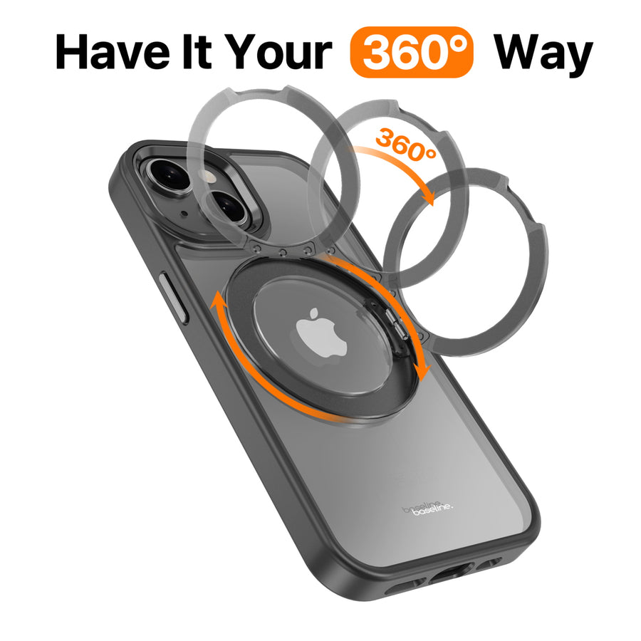 baseline RingRound 360° Kickstand Case w/ MagSafe for Apple iPhone 15 - Black - BIP15CSFGMS331-8.jpg