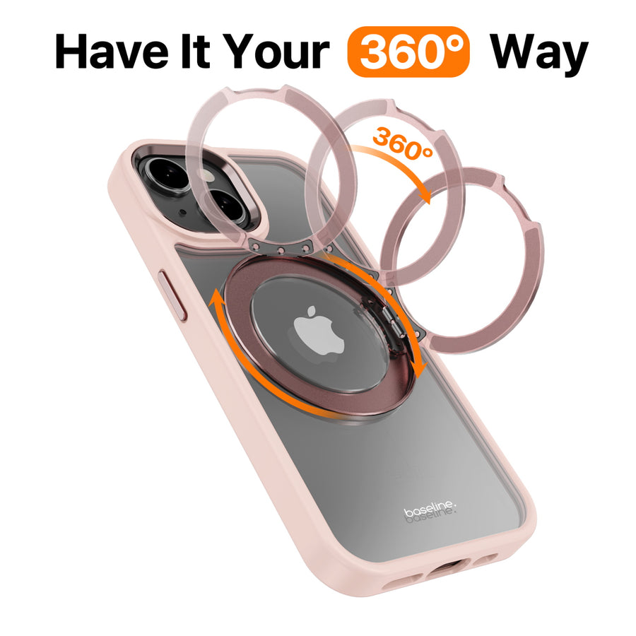 baseline RingRound 360° Kickstand Case w/ MagSafe for Apple iPhone 15 - Pink - BIP15CSFGMS333-8.jpg