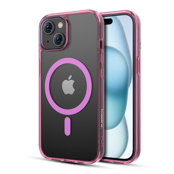 baseline Clear Series MagSafe Case for Apple iPhone 15 - Pink - BIP15CSFSST222-2.jpg
