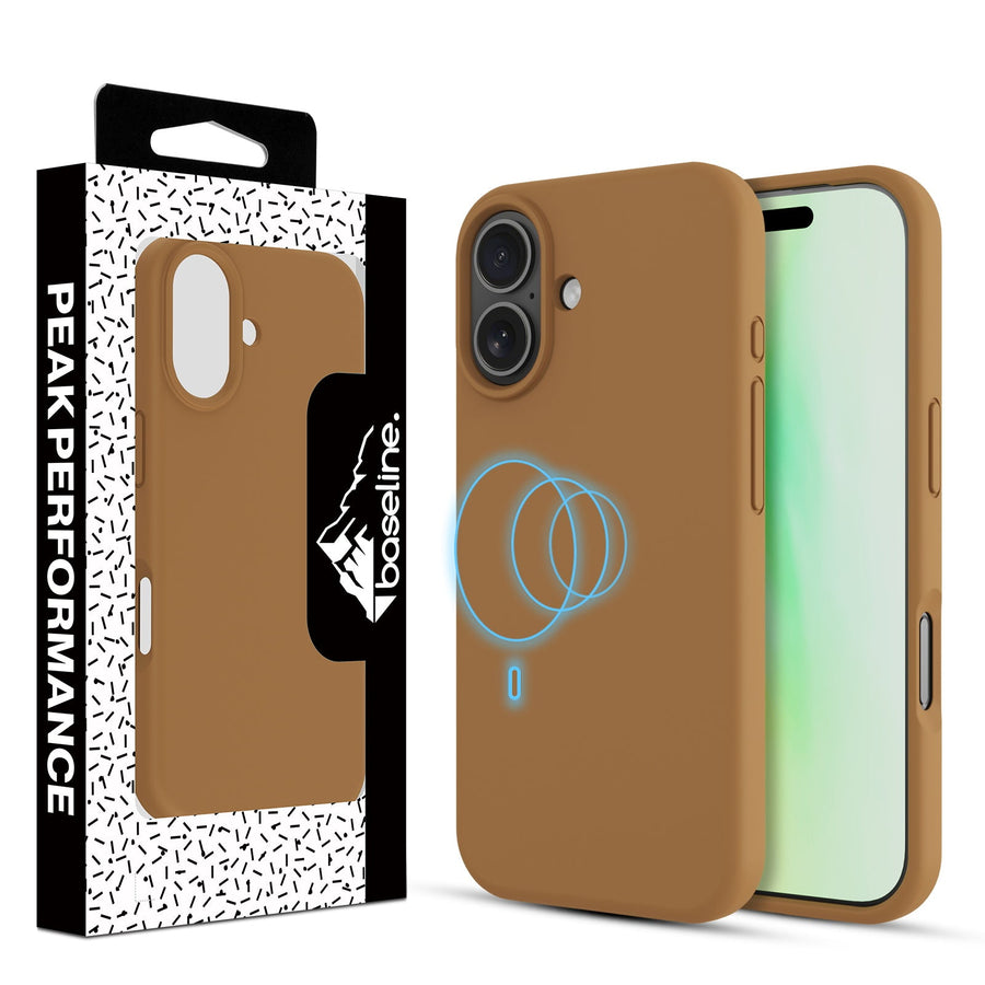 baseline Essence Series Silicone MagSafe Case for Apple iPhone 17 - Cocoa Brown