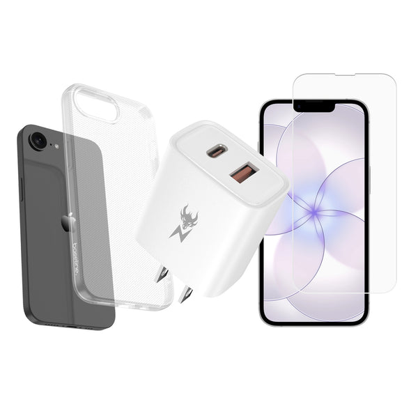 Essentials Bundle 3-in-1 Starter Kit for iPhone 17e / iPhone 16e – Clear - BIP17E3IN1KIT001.JPG