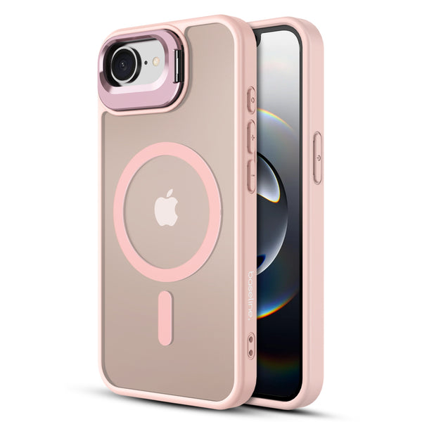 baseline InFrame MagSafe Case with Kickstand for Apple iPhone 17e / 16e - Pink - BIP17ECSFGMS212-1.JPG