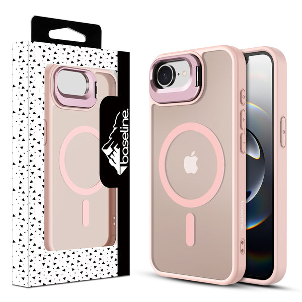 baseline InFrame MagSafe Case with Kickstand for Apple iPhone 17e / 16e - Pink - BIP17ECSFGMS212.JPG