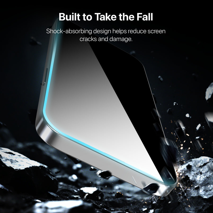 baseline Privacy Full Coverage Tempered Glass Screen Protector for Apple iPhone 17e / 16e / 14 / 13 / 13 Pro - Black - BIP17ESCF112-9.jpg