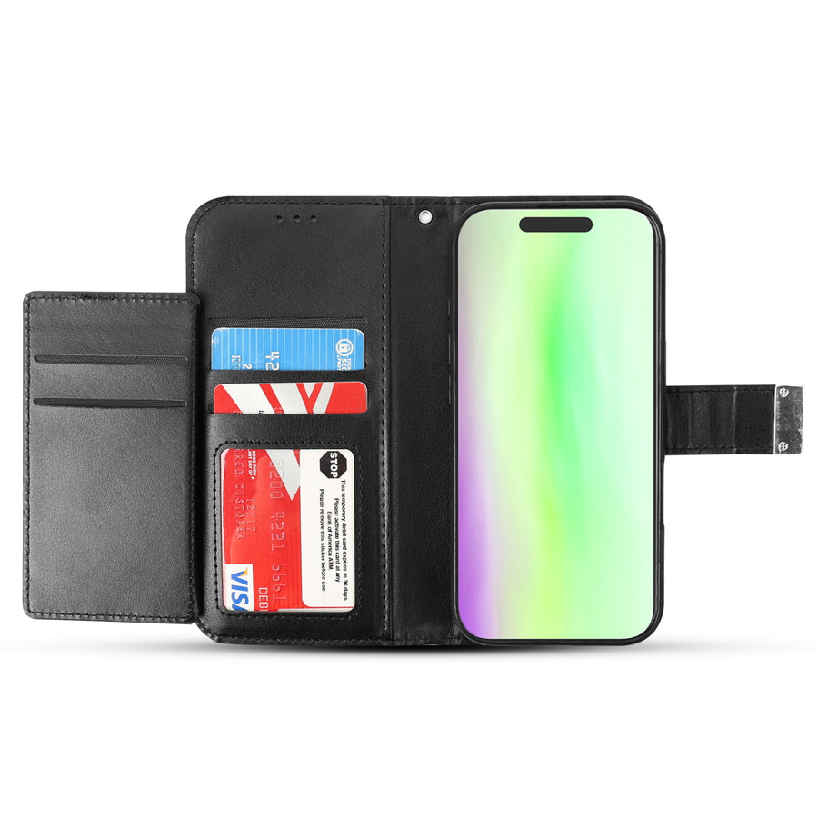 baseline Wallet Folio Case for Apple iPhone 17 - Black / Black - BIP17PCMJG031-3.jpg