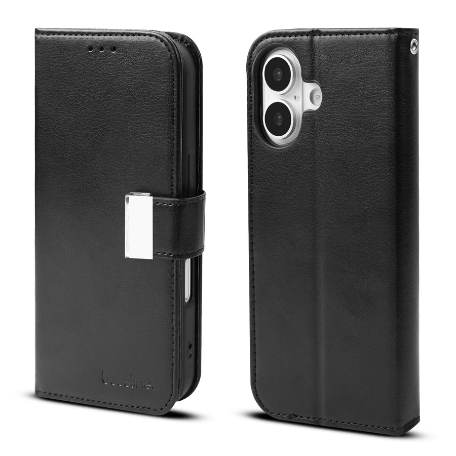 baseline Wallet Folio Case for Apple iPhone 17 - Black / Black - BIP17PCMJG031-6.jpg