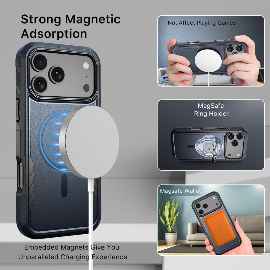 baseline Fortress Series MagSafe Case for Apple iPhone 17 Pro - Reflex Blue - BIP17PCSRSKMS303-5.jpg