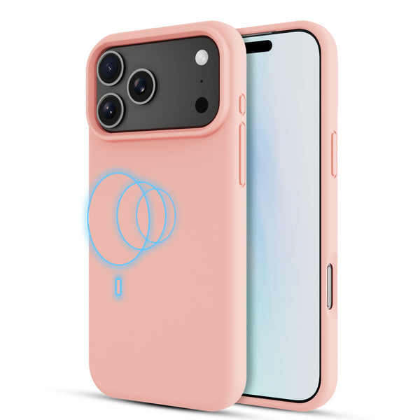 baseline Essence Series Silicone MagSafe Case for Apple iPhone 17 Pro Max - Blush Pink - BIP17PMCSLSM604-1.JPG