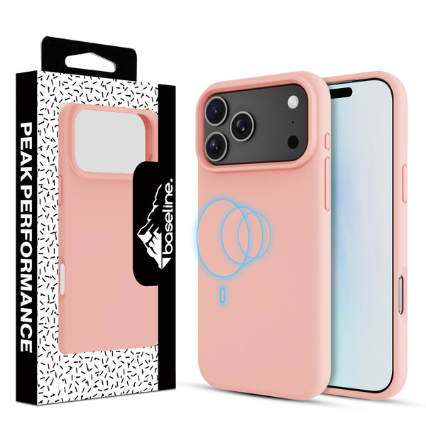 baseline Essence Series Silicone MagSafe Case for Apple iPhone 17 Pro Max - Blush Pink - BIP17PMCSLSM604.JPG