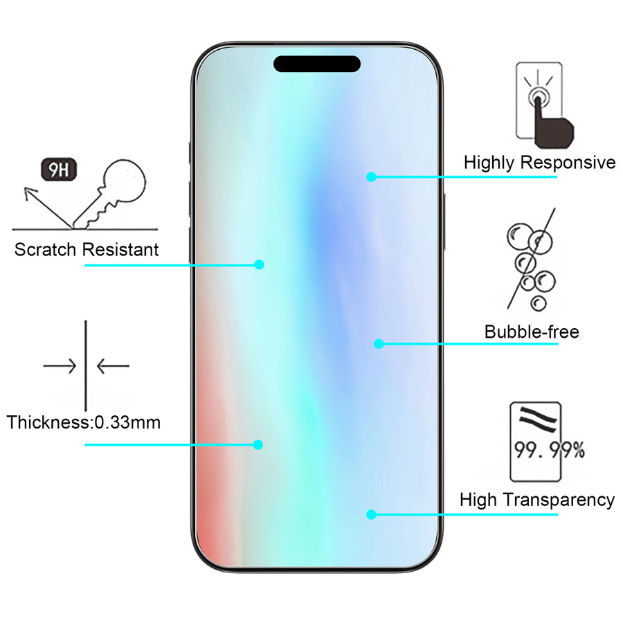 baseline Tempered Glass Screen Protector (2.5D) for Apple iPhone 17 Pro Max / 16 Pro Max - Clear - BIP17PMSC90-4.jpg
