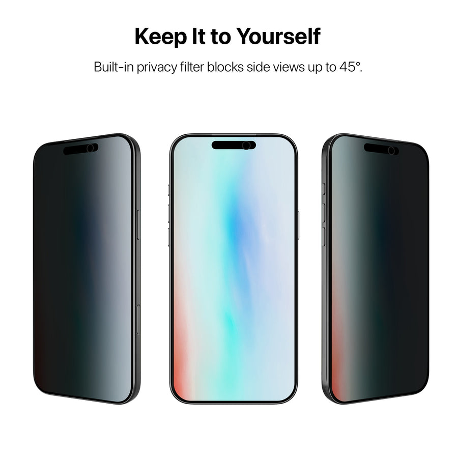 baseline Privacy Full Coverage Tempered Glass Screen Protector for Apple iPhone 17 Pro Max - Black - BIP17PMSCF112-4.jpg
