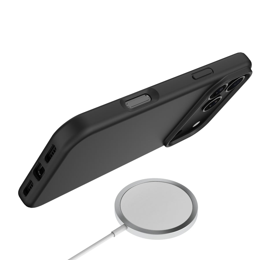 baseline Essence Series Silicone MagSafe Case for Apple iPhone 18 Pro / 17 Pro - Jet Black - BIP18PCSLSM601-6.JPG