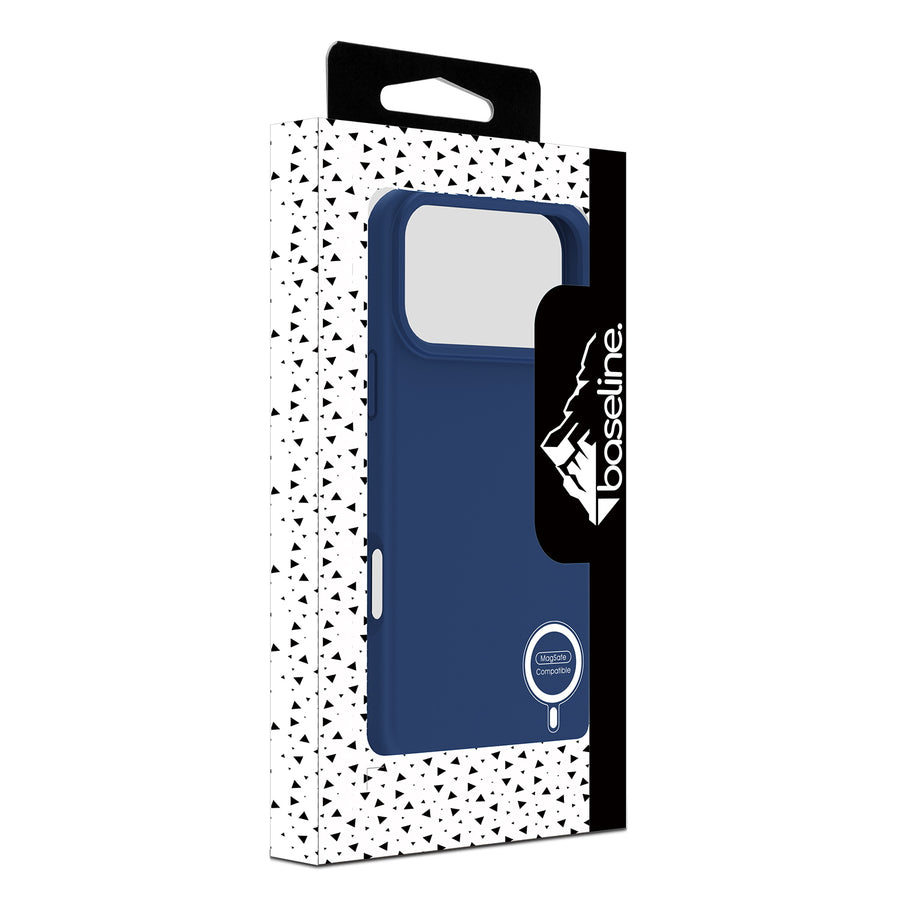 baseline Essence Series Silicone MagSafe Case for Apple iPhone 18 Pro / 17 Pro - Midnight Blue - BIP18PCSLSM603-1.JPG
