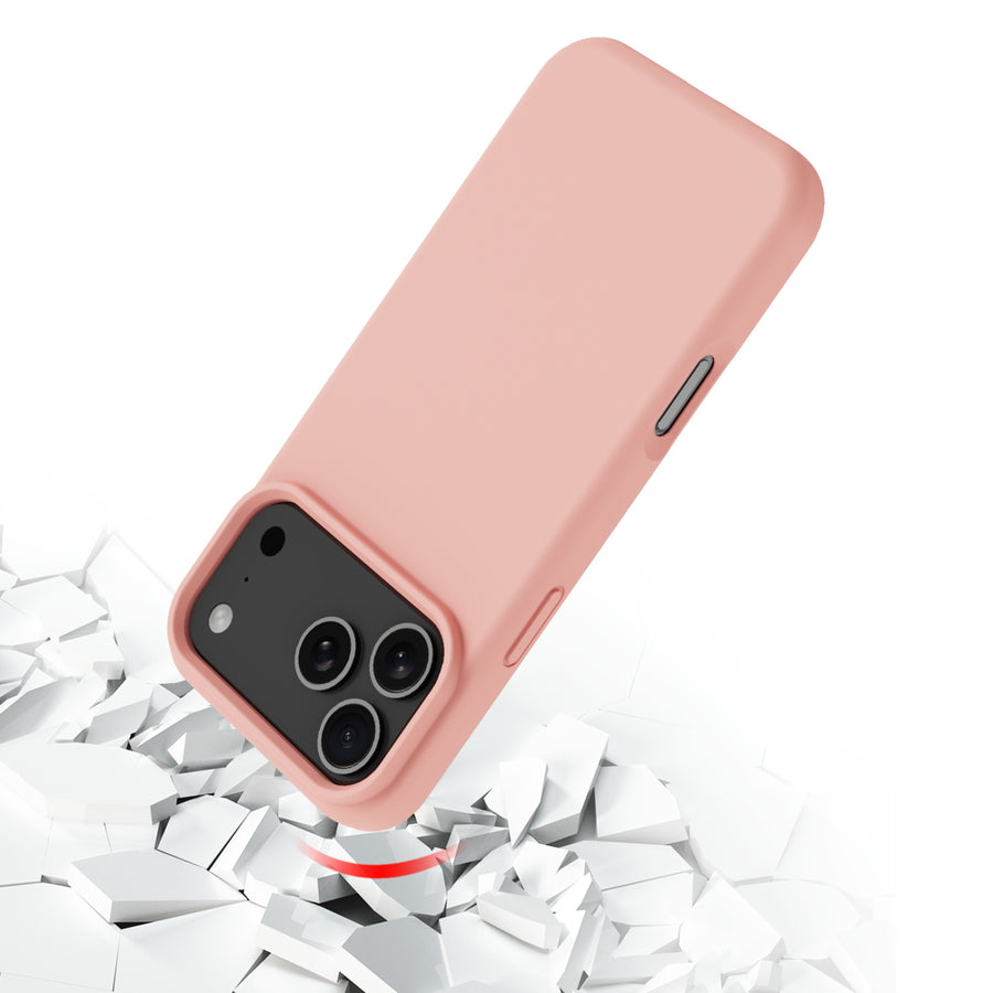 baseline Essence Series Silicone MagSafe Case for Apple iPhone 18 Pro / 17 Pro - Blush Pink - BIP18PCSLSM604-5.JPG