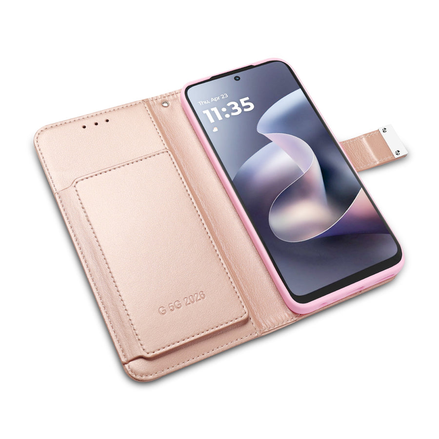 baseline Wallet Folio Case for Motorola Moto G 5G (2026)/Moto G Play (2026) / Moto G 5G (2025) - Rose Gold - BMG5G26PCMJG035-5.jpg